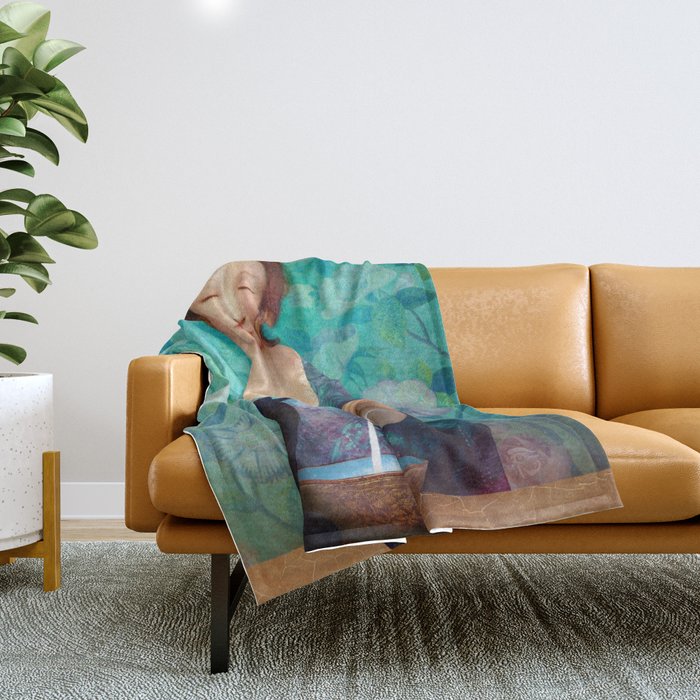The Black Cat Throw Blanket Gallery Image 1