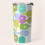 Mid Century Abstract Pickleball Shapes Travel Mug Gallery Image 2