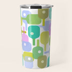 Mid Century Abstract Pickleball Shapes Travel Mug Gallery Image 1
