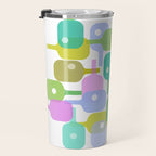 Mid Century Abstract Pickleball Shapes Travel Mug Gallery Image 3