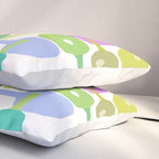 Mid Century Abstract Pickleball Shapes Pillow Sham Gallery Image 3