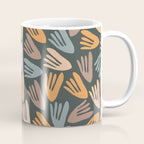 Papier Découpé Abstract Cutout Pattern Slate Blue Orange Blush Taupe Coffee Mug Gallery Image 1