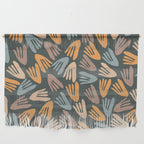 Papier Découpé Abstract Cutout Pattern Slate Blue Orange Blush Taupe Wall Hanging Gallery Image 1