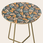 Papier Découpé Abstract Cutout Pattern Slate Blue Orange Blush Taupe Side Table Gallery Image 2