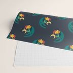 Rabbit and crescent moon Wrapping Paper Gallery Image 2