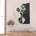 Botanical Contrast 2 Wall Tapestry Gallery Image 2