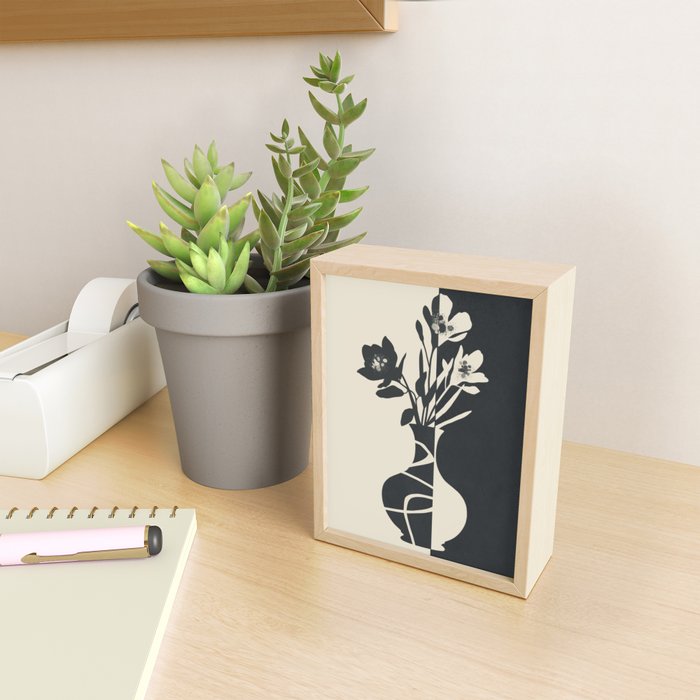 Botanical Contrast 2 Mini Art Print Gallery Image 2