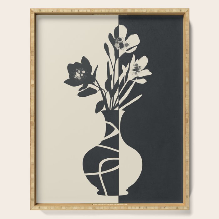Botanical Contrast 2 Serving Tray Gallery Image 1