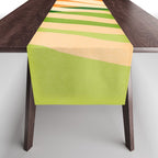 Sunny Palm Frond in Orange and Green Table Runner Gallery Image 1