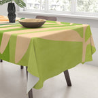 Sunny Palm Frond in Orange and Green Tablecloth Gallery Image 3
