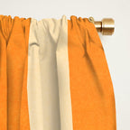 Sunny Palm Frond in Orange and Green Window Curtain Gallery Image 2
