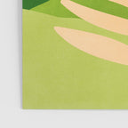 Sunny Palm Frond in Orange and Green Poster Gallery Image 3