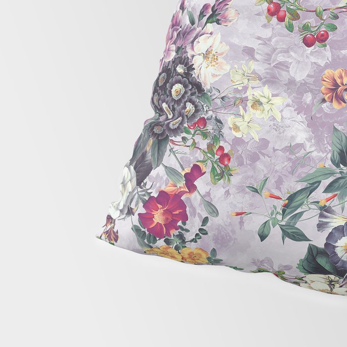 Botanical Flowers Purple Pillow Sham Gallery Image 4
