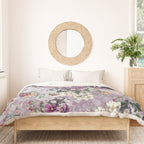 Botanical Flowers Purple Duvet Cover Gallery Image 3