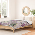 Botanical Flowers Purple Duvet Cover Gallery Image 2
