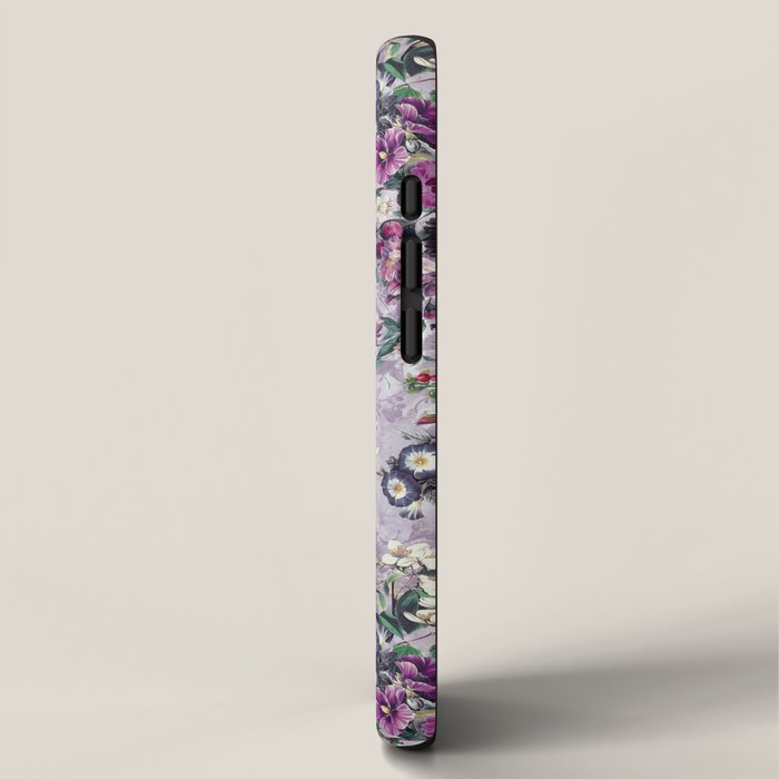Botanical Flowers Purple iPhone Case Gallery Image 2