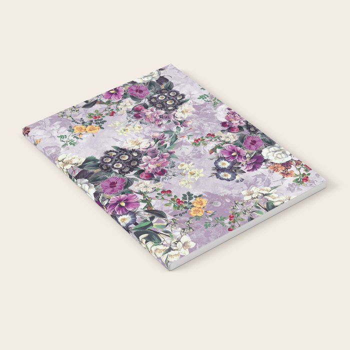 Botanical Flowers Purple Notebook Gallery Image 2