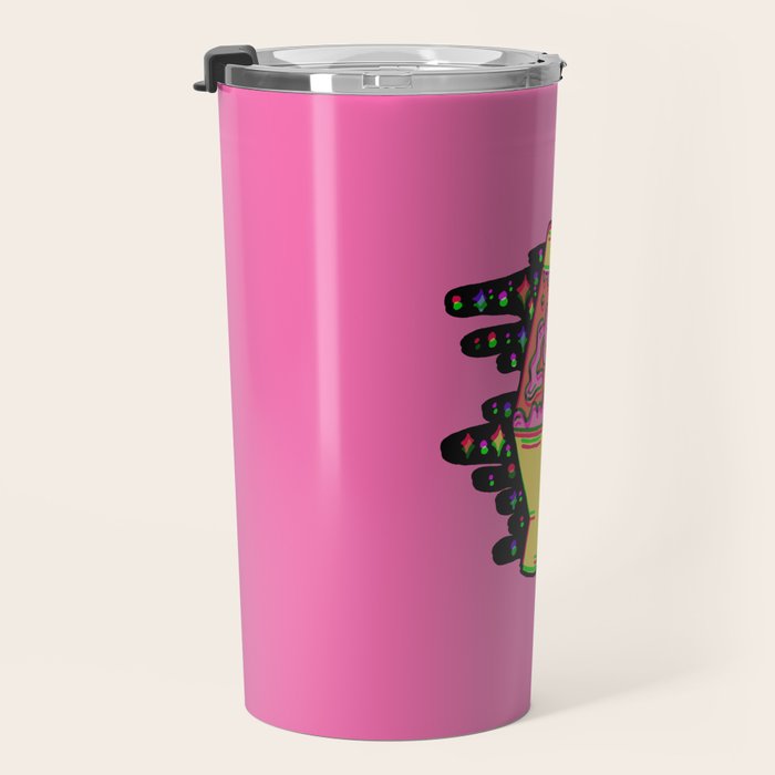 Lit Lava Lamp in pink in 3D Travel Mug Gallery Image 3