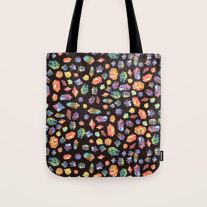 Pattern - watercolor gems Tote Bag Gallery Image 1