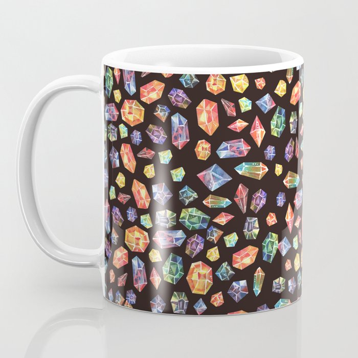 Pattern - watercolor gems Coffee Mug Gallery Image 3