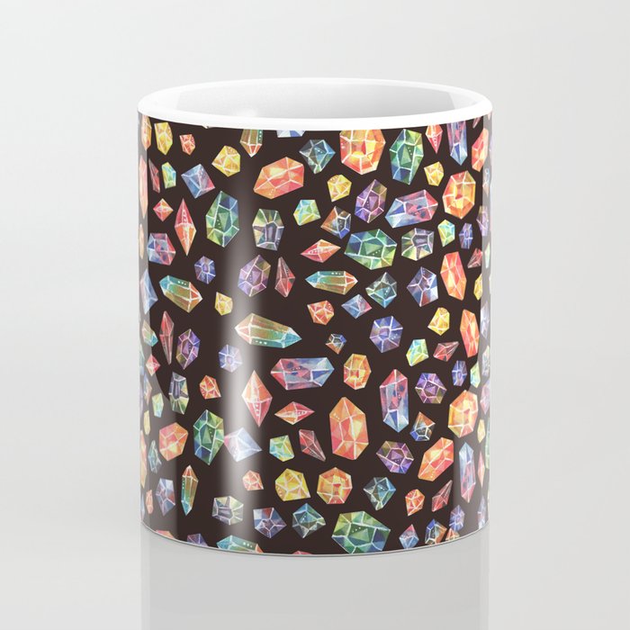 Pattern - watercolor gems Coffee Mug Gallery Image 4