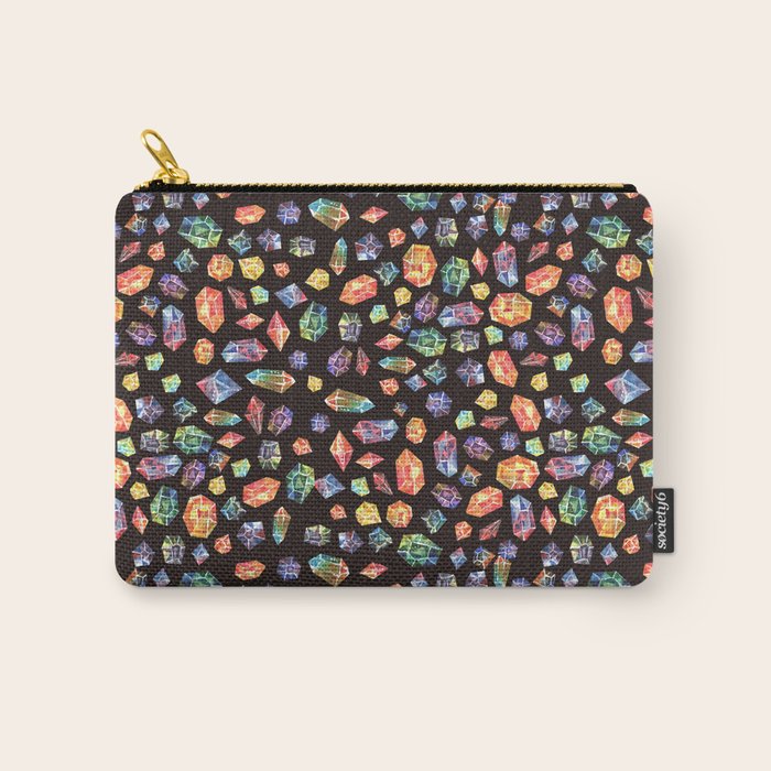 Pattern - watercolor gems Carry All Pouch Gallery Image 1
