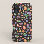 Pattern - watercolor gems iPhone Case Gallery Image 1