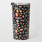 Pattern - watercolor gems Travel Mug Gallery Image 3