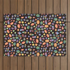 Pattern - watercolor gems Outdoor Rug Gallery Image 1