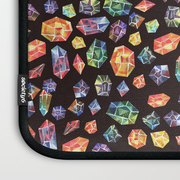 Pattern - watercolor gems Laptop Sleeve Gallery Image 3