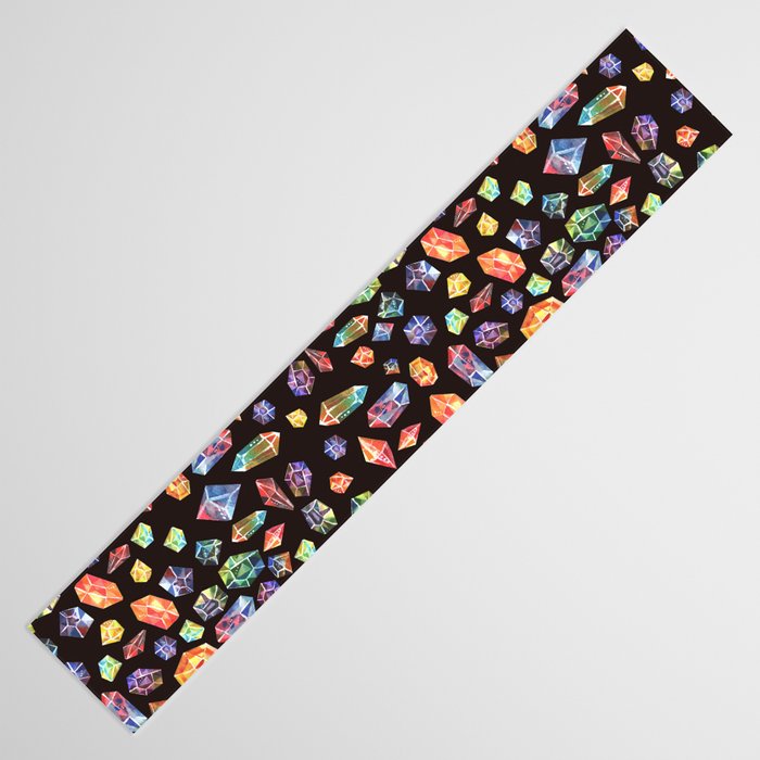 Pattern - watercolor gems Table Runner Gallery Image 3