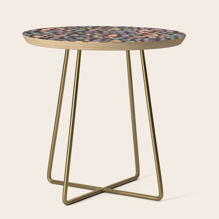 Pattern - watercolor gems Side Table Gallery Image 1