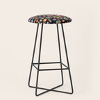 Pattern - watercolor gems Stool Gallery Image 1