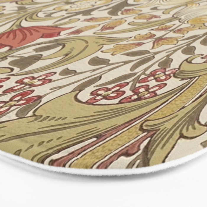 William Morris Vintage Golden Lily Biscuit Brick  Bath Mat Gallery Image 3