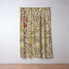 William Morris Vintage Golden Lily Biscuit Brick  Window Curtain Gallery Image 3