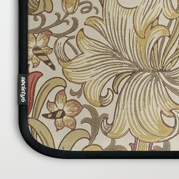 William Morris Vintage Golden Lily Biscuit Brick  Laptop Sleeve Gallery Image 3