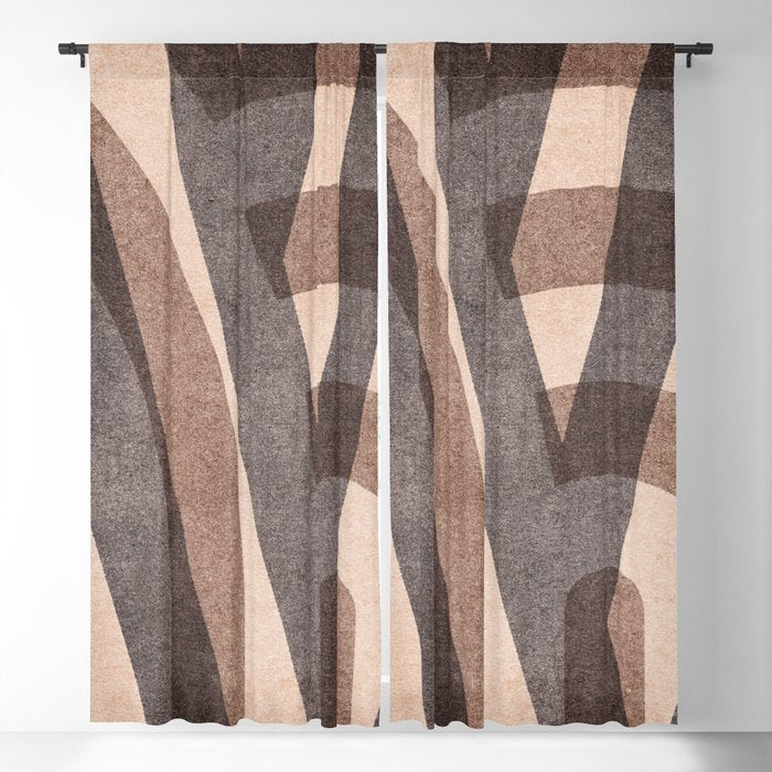 ABSTRACT ALPHABET / Decorative M Window Curtain Gallery Image 5
