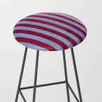 STRIPES - 005 - maroon and blue Stool Gallery Image 2