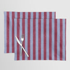 STRIPES - 005 - maroon and blue Placemat Gallery Image 1