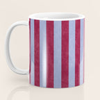 STRIPES - 005 - maroon and blue Coffee Mug Gallery Image 3