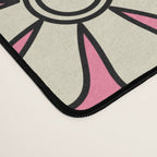 Groovy Retro Garden Colorful 60s 70s Pink Floral Pattern Desk Mat Gallery Image 4