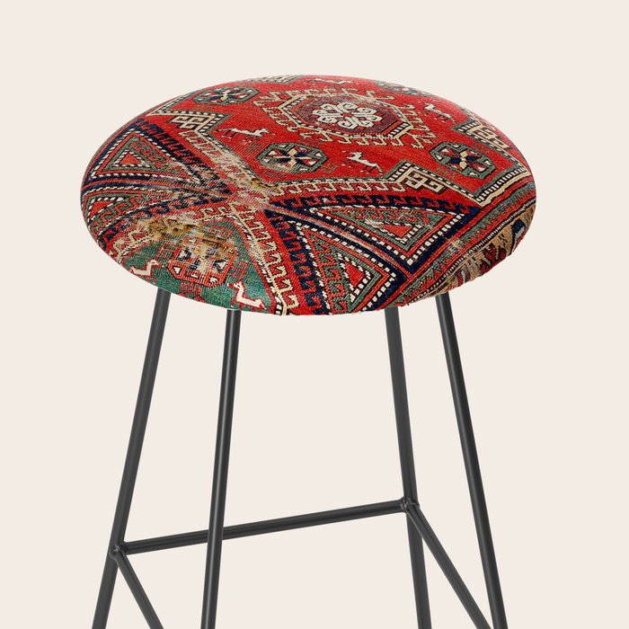 Innice Cappadocia Central Anatolian Rug Print Stool Gallery Image 2