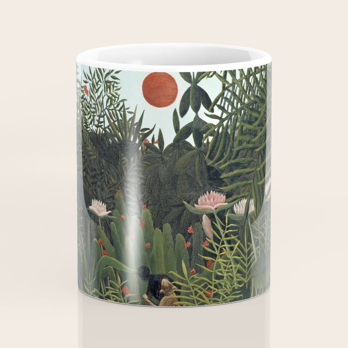 Henri Rousseau Virgin forest at setting sun Coffee Mug Gallery Image 4