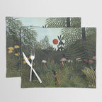 Henri Rousseau Virgin forest at setting sun Placemat Gallery Image 1