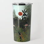 Henri Rousseau Virgin forest at setting sun Travel Mug Gallery Image 1