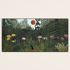 Henri Rousseau Virgin forest at setting sun Desk Mat Gallery Image 3