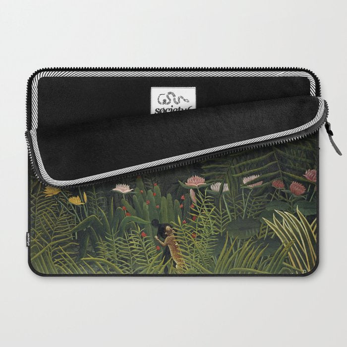 Henri Rousseau Virgin forest at setting sun Laptop Sleeve Gallery Image 2