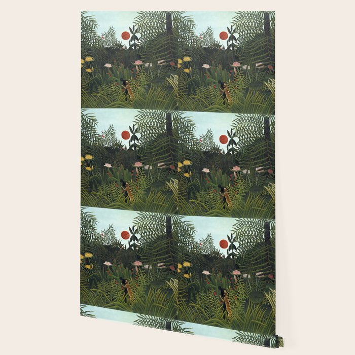 Henri Rousseau Virgin forest at setting sun Wallpaper Gallery Image 2