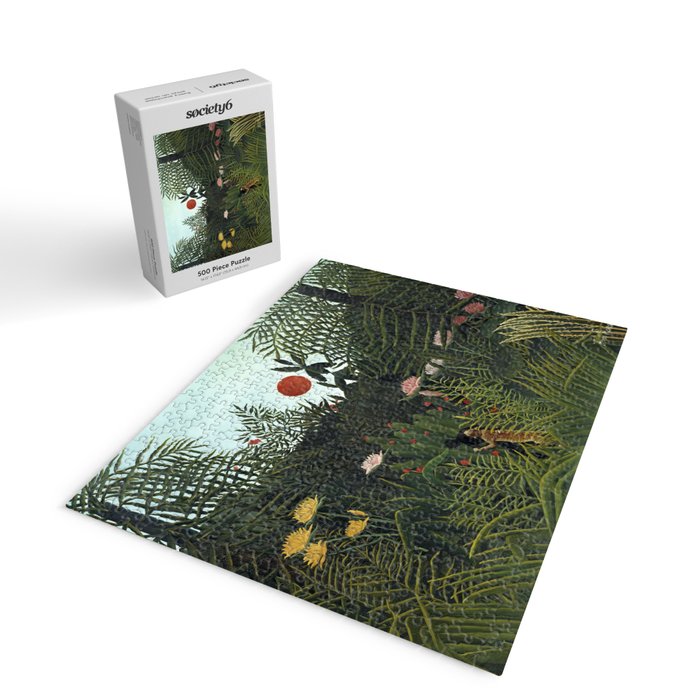 Henri Rousseau Virgin forest at setting sun Jigsaw Puzzle Gallery Image 2
