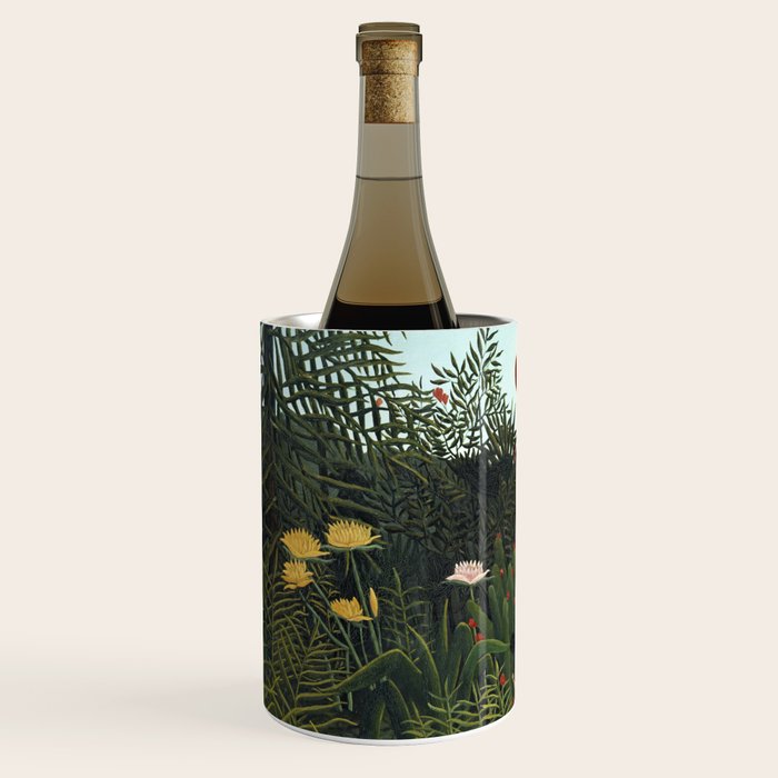 Henri Rousseau Virgin forest at setting sun Wine Chiller Gallery Image 2